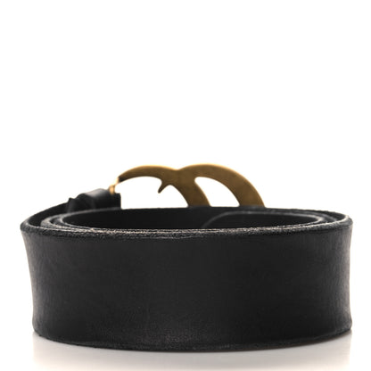 Gucci Faded Calfskin Double G 40mm Belt 85 34 Black 2 of 5