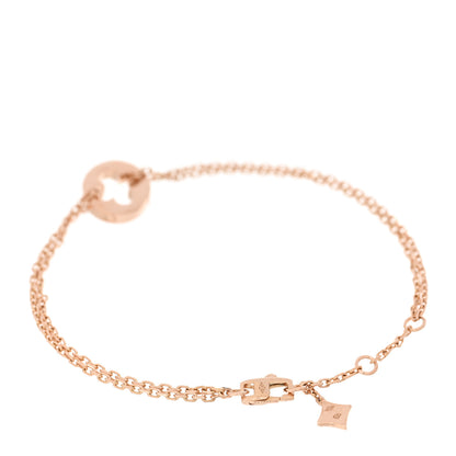Louis Vuitton 18K Rose Gold Empreinte Chain Bracelet 2 of 4