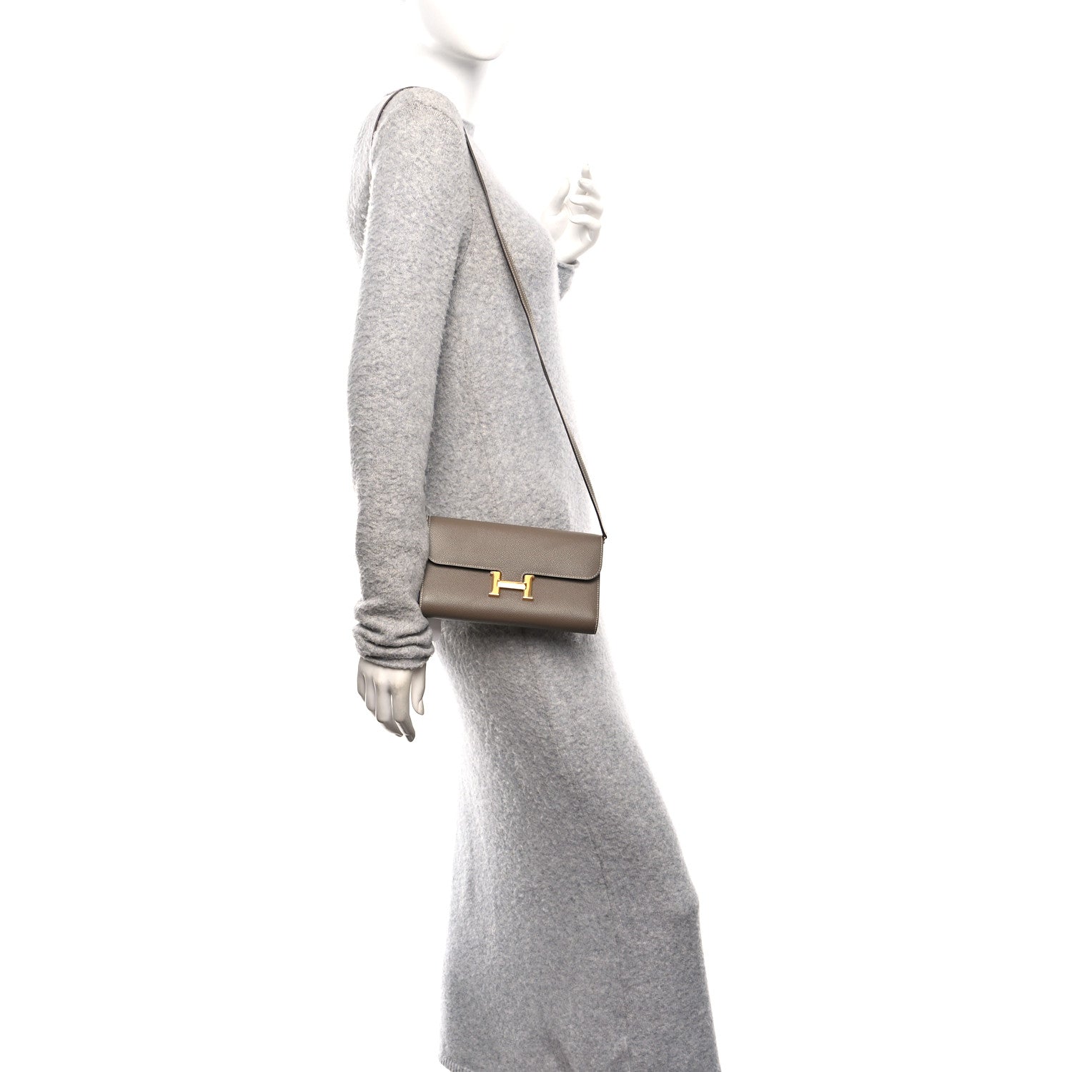 Hermes Epsom Constance Long To Go Wallet Etoupe 2 of 12