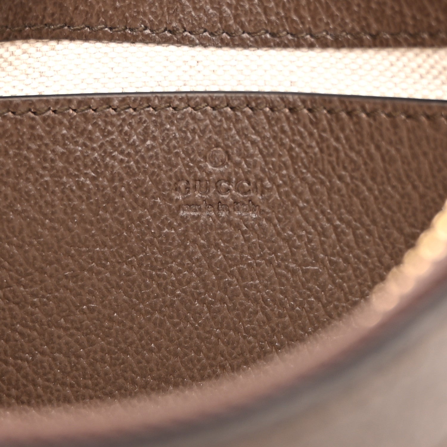 Gucci GG Supreme Monogram Textured Dollar Calfskin Mini Ophidia Chain Bag Beige Ebony 6 of 11