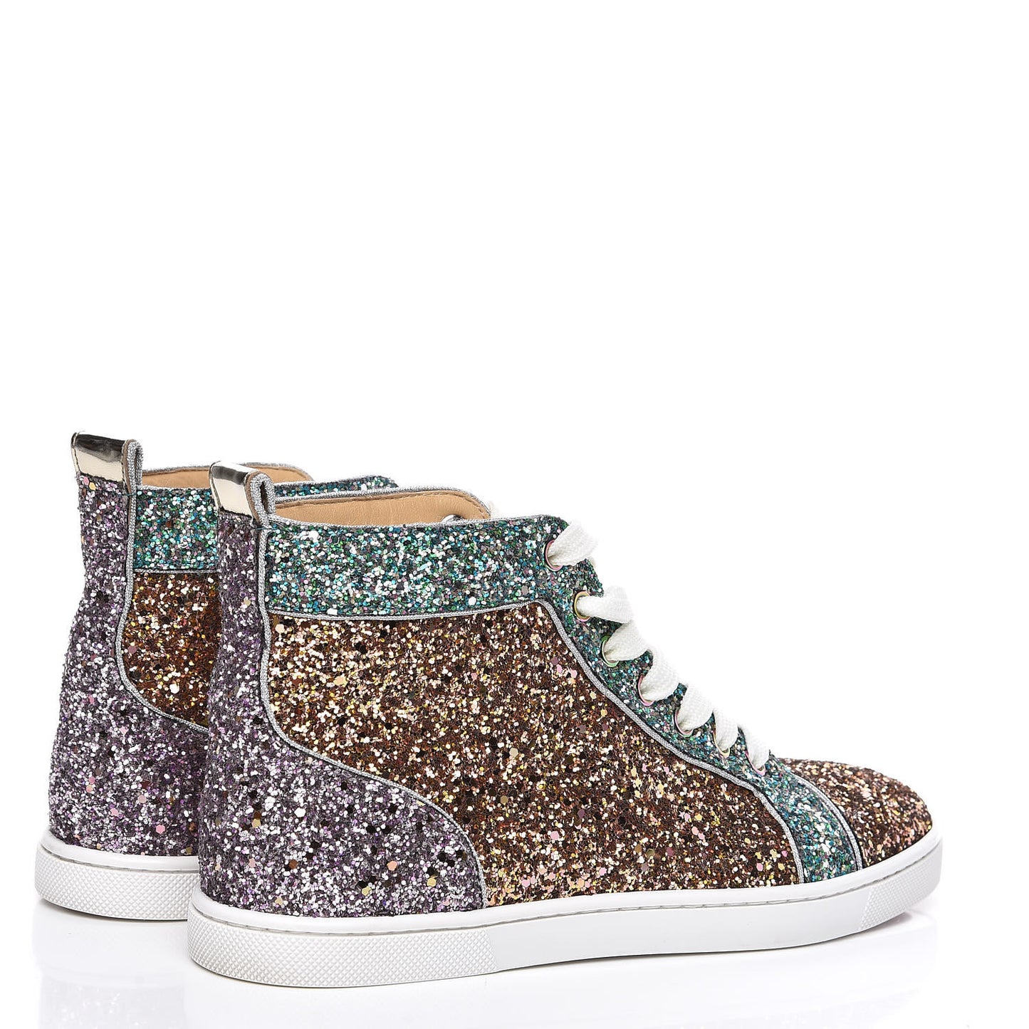 Bip Bip Glitter Womens Orlato Flat Sneakers 37.5 Multicolor