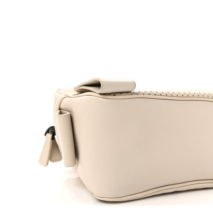 Bottega Veneta Perforated Calfskin Leggero Intrecciato Belt Bag Mist Plaster 9 of 10