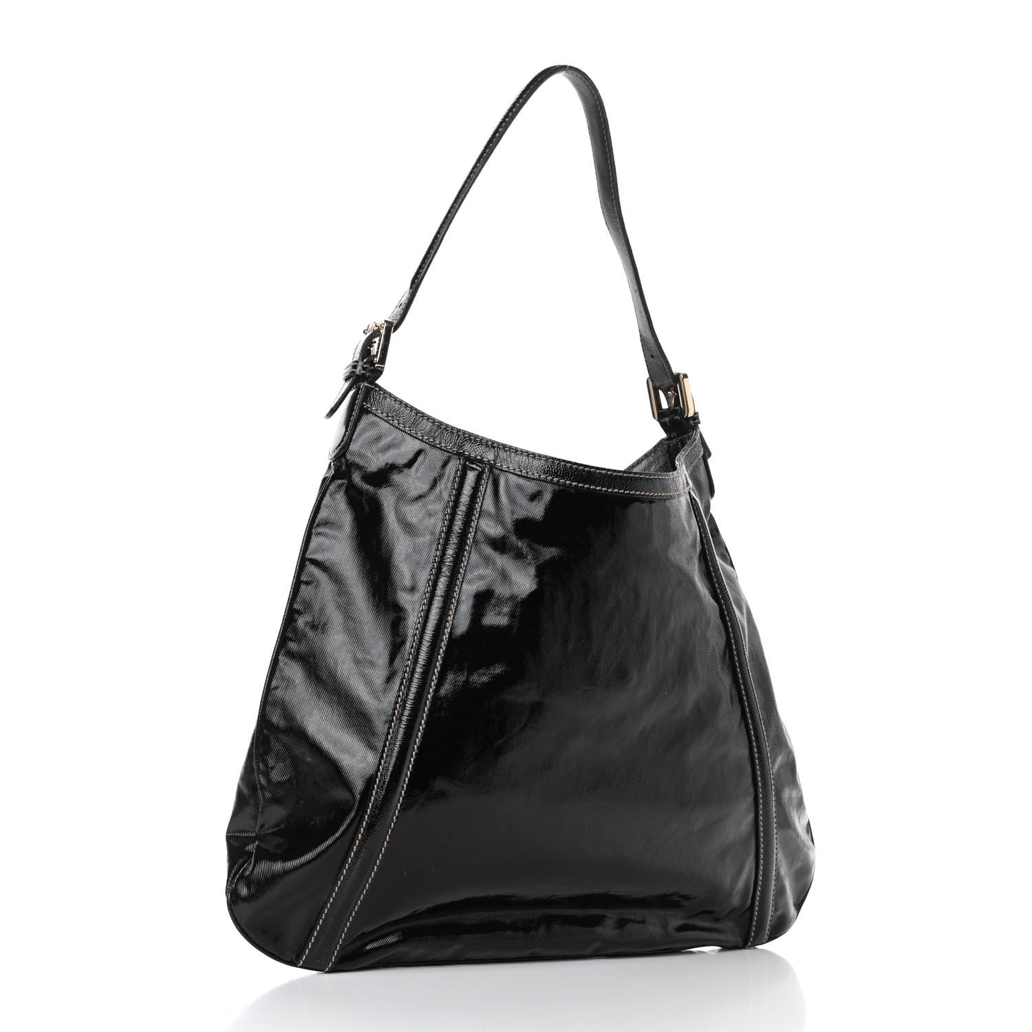 Gucci Dialux Medium Britt Shoulder Bag Black 2 of 6