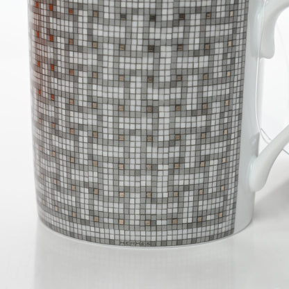 Hermes Porcelain Mosaique au 24 Mug Platinum 6 of 7