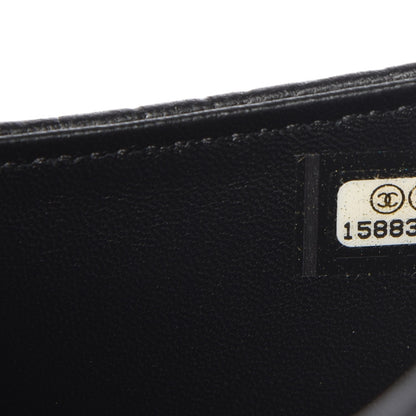 Chanel Lambskin Camellia Embossed iPad Case Black 7 of 9