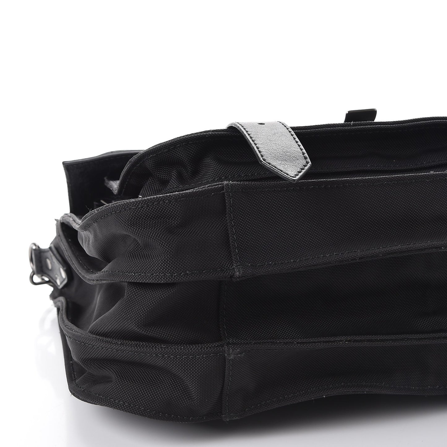 Lambskin Nylon Extra Large PS1 Satchel Black
