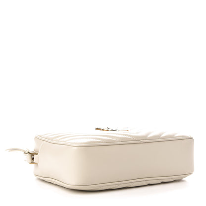 Saint Laurent Calfskin Matelasse Monogram Lou Camera Bag Crema Soft 4 of 10