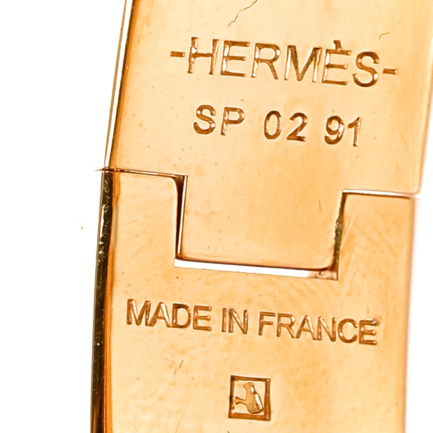 Hermes Enamel Narrow Clic Clac H Bracelet PM White 4 of 5
