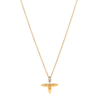Louis Vuitton Louisette Necklace Gold Silver 1 of 6