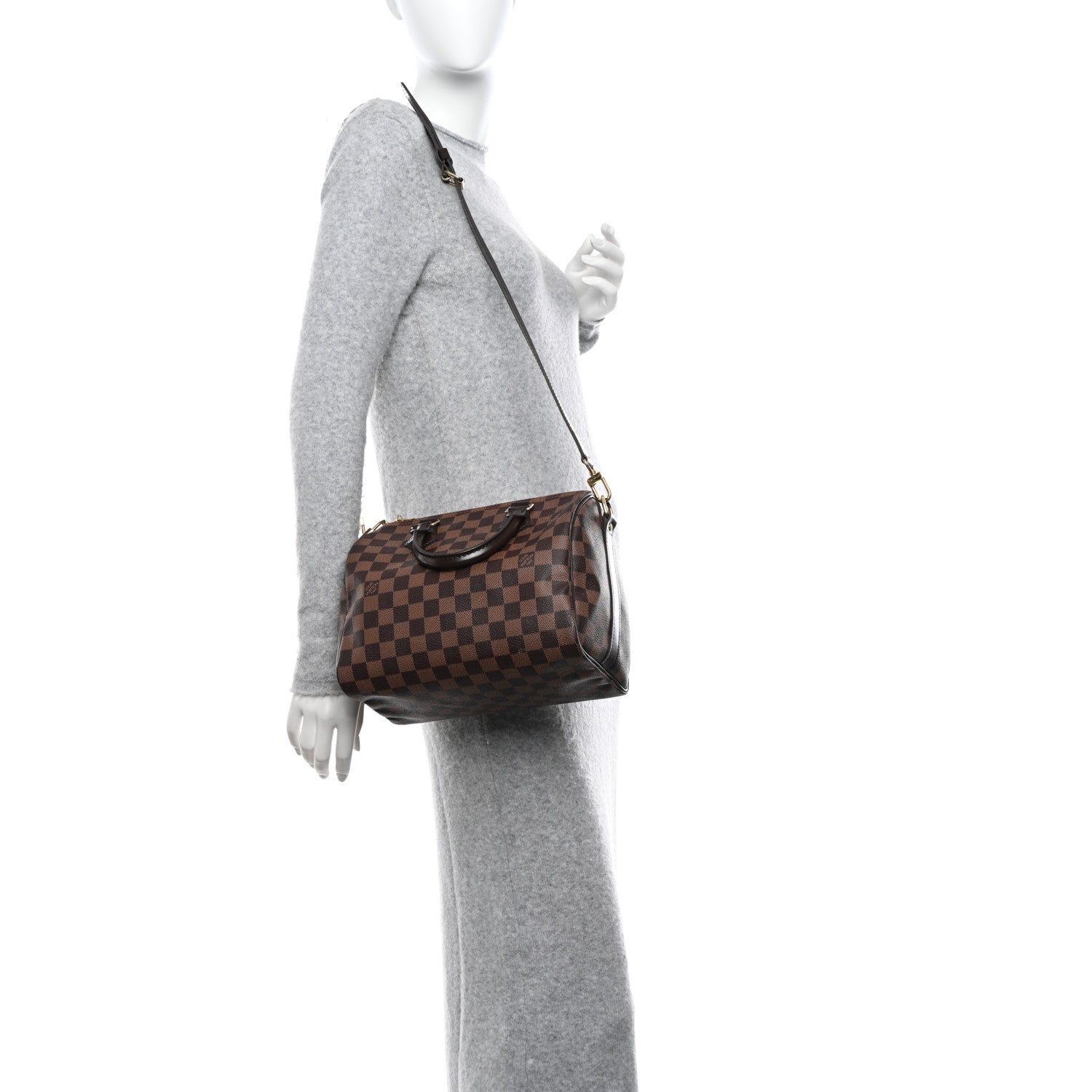 Louis Vuitton Damier Ebene Speedy Bandouliere 25 2 of 10