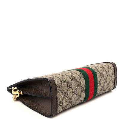 Gucci GG Supreme Monogram Web Small Ophidia Chain Shoulder Bag Brown 4 of 11