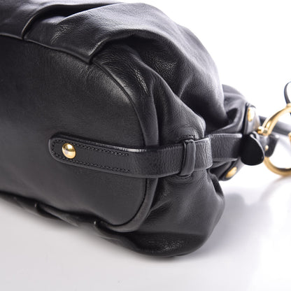 Prada Soft Calf Hobo Black 9 of 9