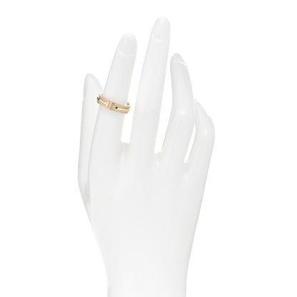 Tiffany 18K Yellow Gold Diamond Narrow T Two Pave Ring 50 5.5 2 of 5