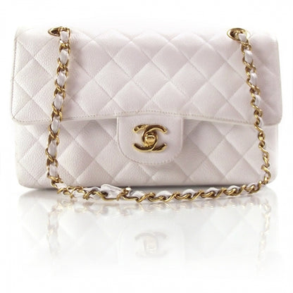 Chanel Caviar Quilted Small Double Flap White 1 of 13