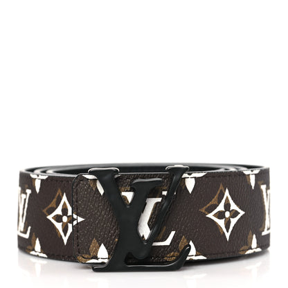 Louis Vuitton Monogram 40mm LV Shape Belt 95 38 Black 1 of 8