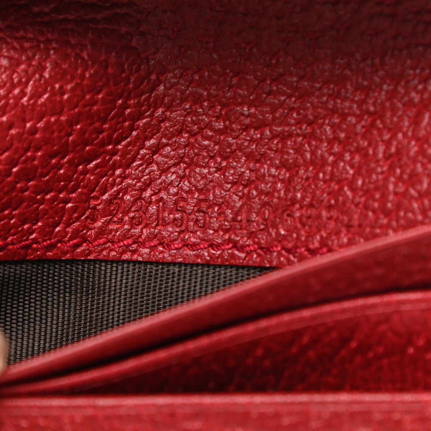 GG Supreme Monogram Flora Web Ophidia Card Case Red