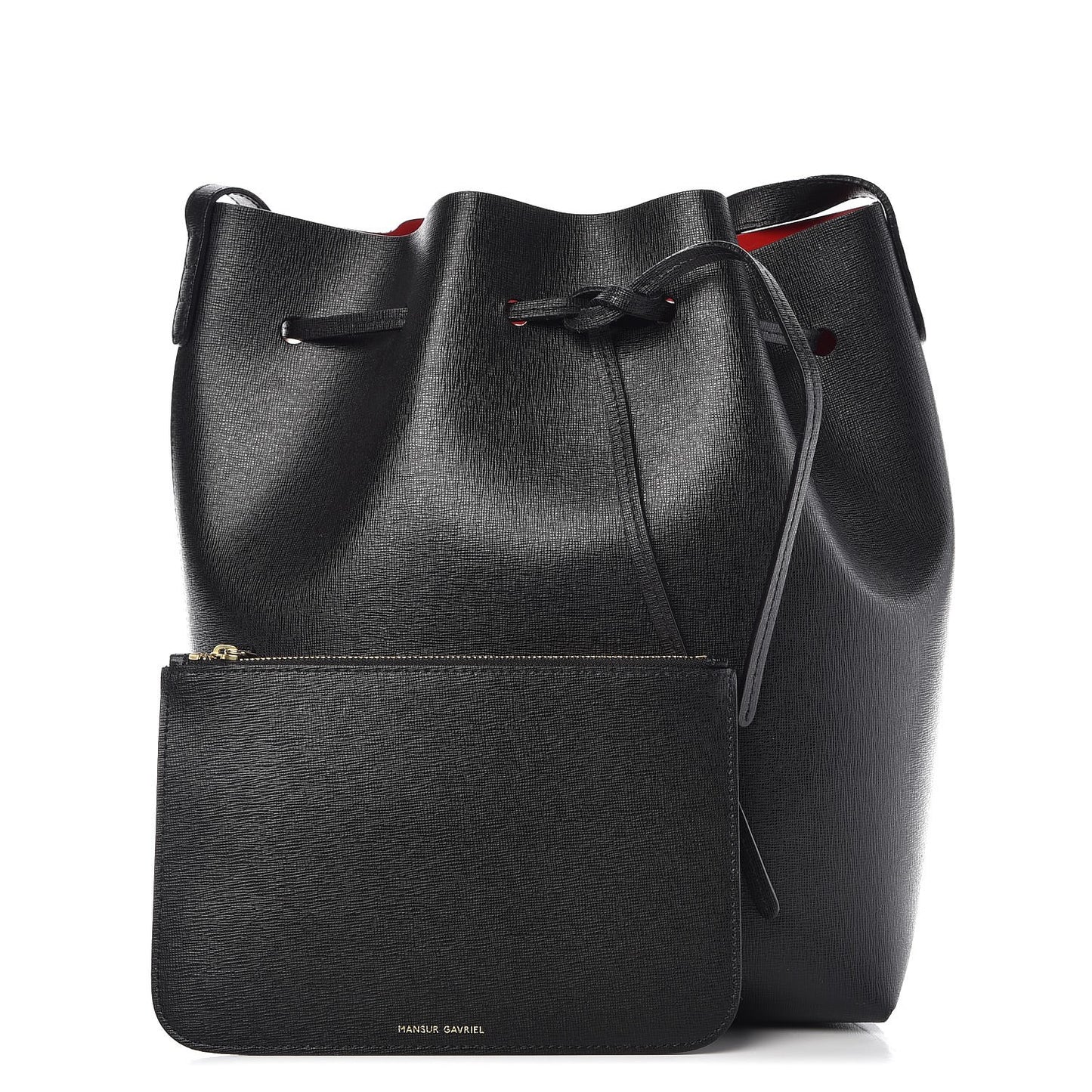 Saffiano Bucket Bag Black Flamma