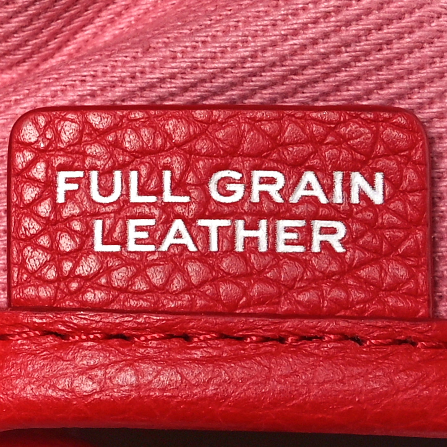 Grained Calfskin Small The Tote Bag Red