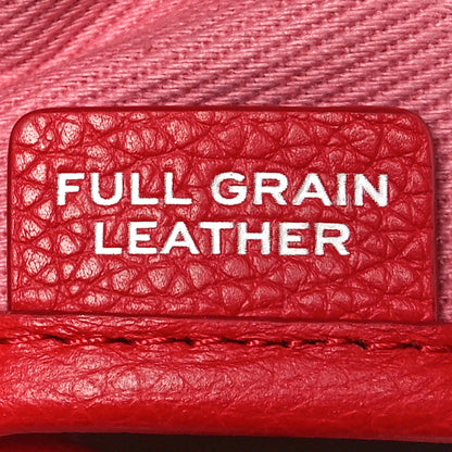 Marc Jacobs Grained Calfskin Small The Tote Bag Red 8 of 12