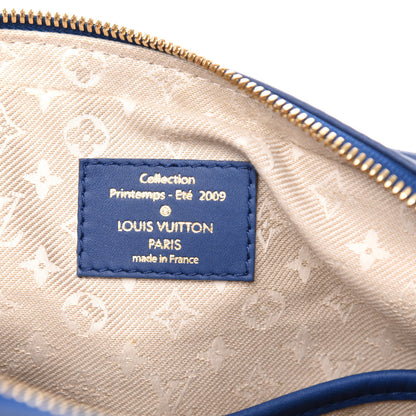 Louis Vuitton Supple Calfskin Paname Take Off Flight Bag Blue 6 of 11