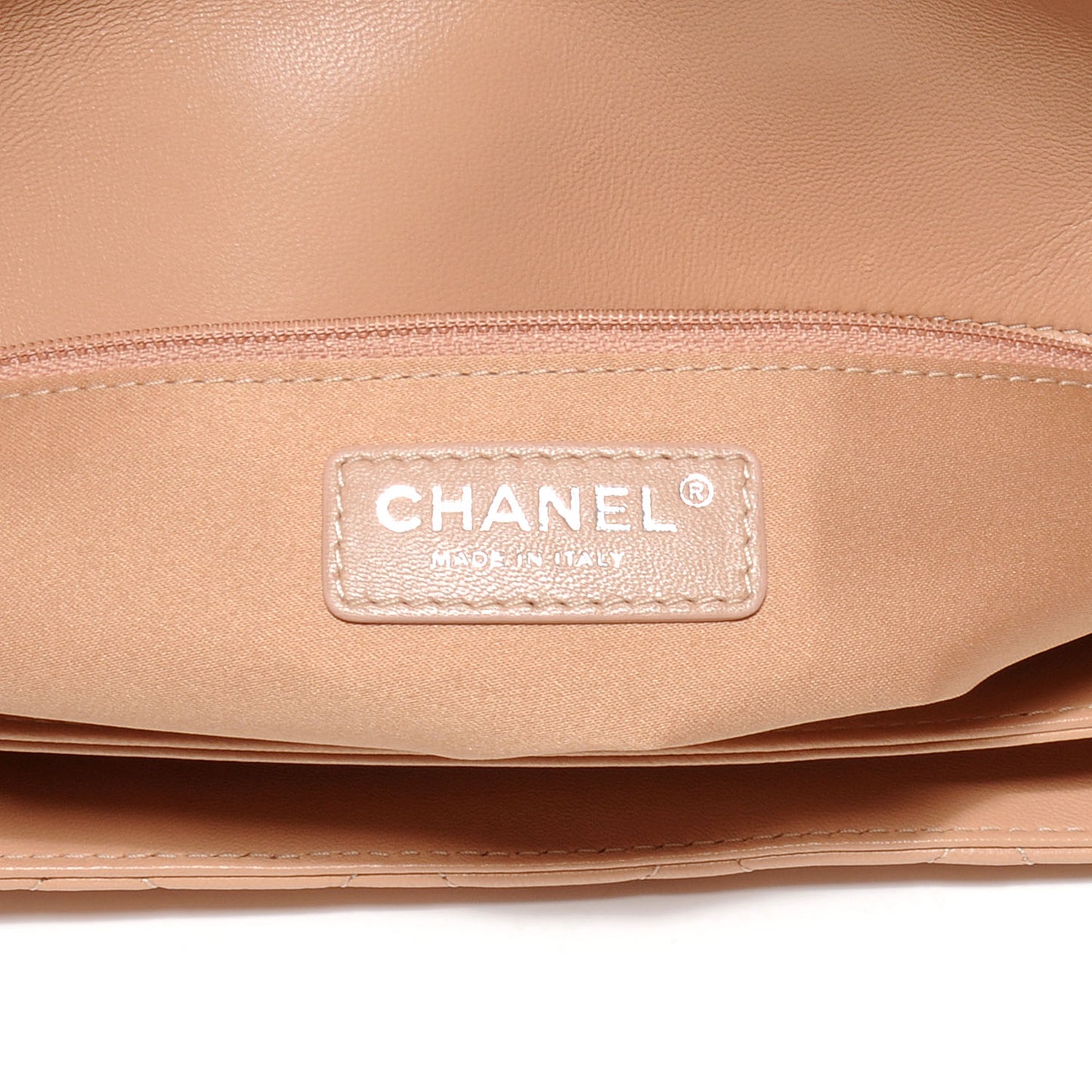 Lambskin Quilted Jumbo Chanel 3 Flap Beige