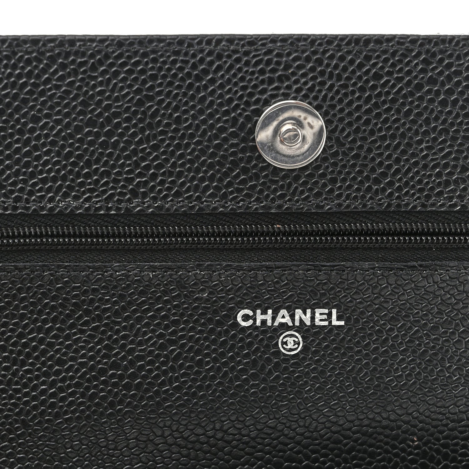 Chanel Caviar Quilted Wallet on Chain WOC Black 12 of 17