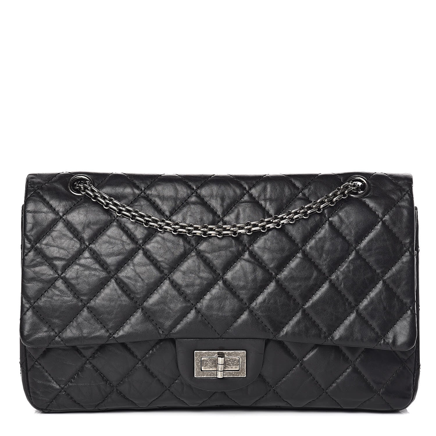 Chanel Aged Calfskin Quilted 2.55 Reissue 227 Flap Black 1 of 11