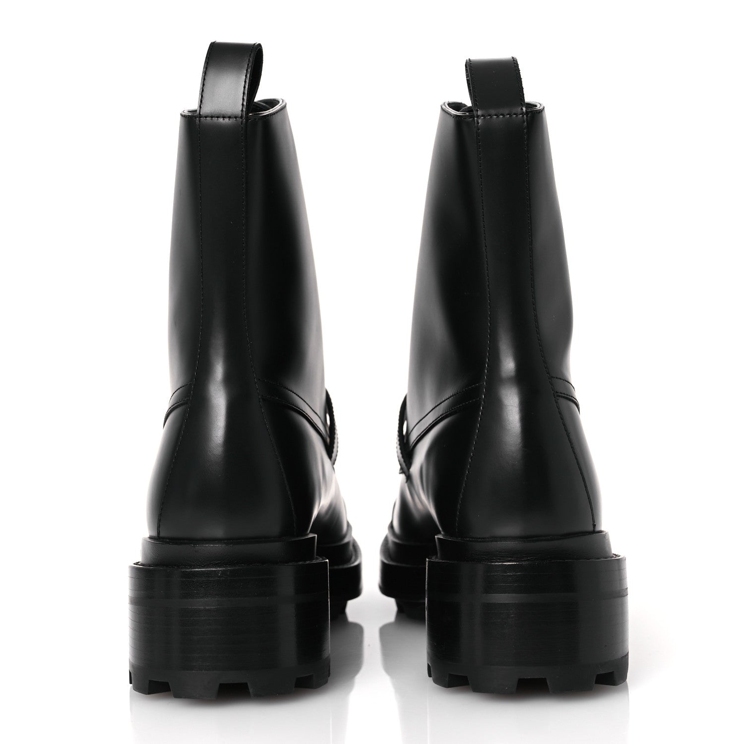 Hermes Glossed Calfskin Funk Ankle Boots 41 Black 6 of 13