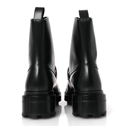 Hermes Glossed Calfskin Funk Ankle Boots 41 Black 6 of 13