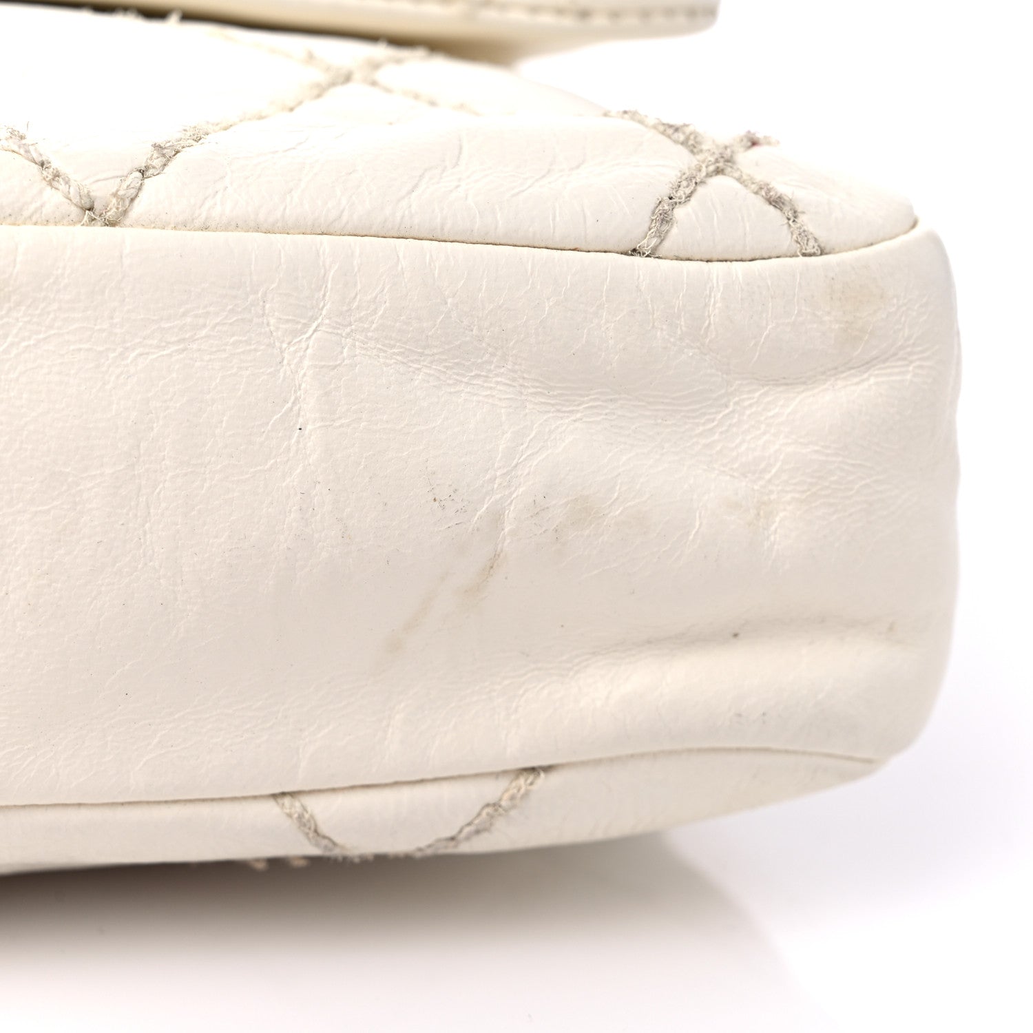 Chanel Lambskin Quilted Flower Patch Single Flap White 15 of 17