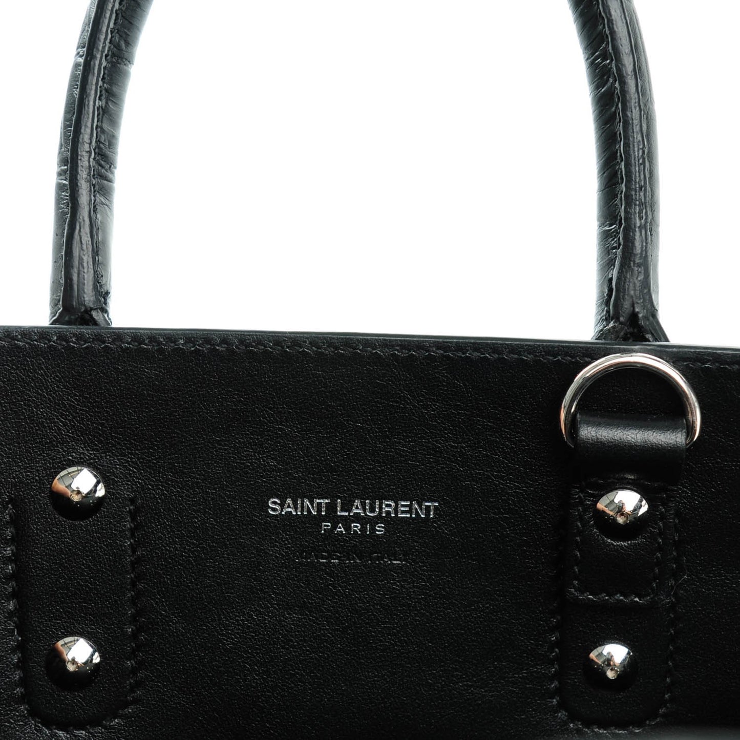 Calfskin Crocodile Embossed Nano Sac De Jour Black