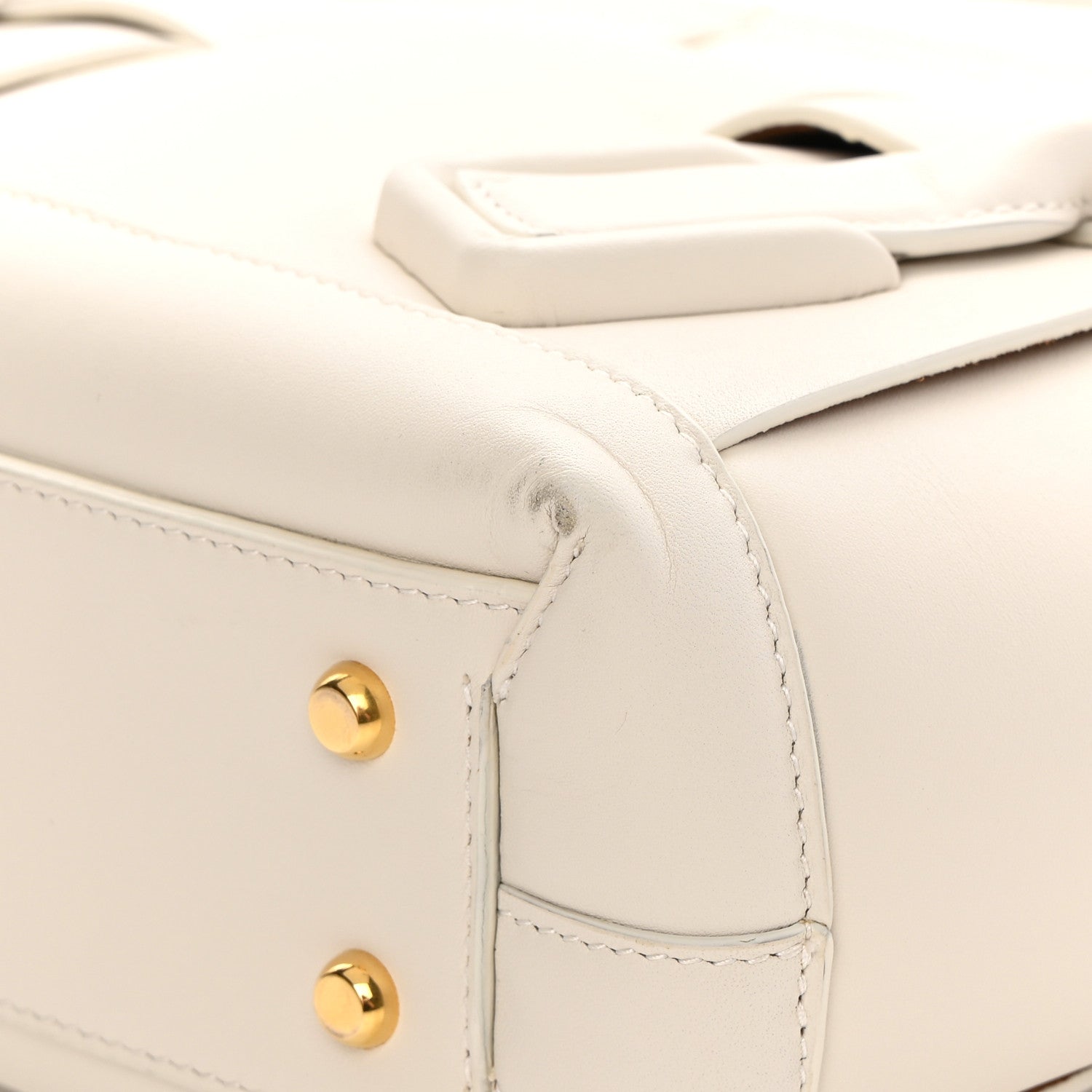 Bottega Veneta French Calfskin Maxi Intrecciato Small Arco Bianco 11 of 15