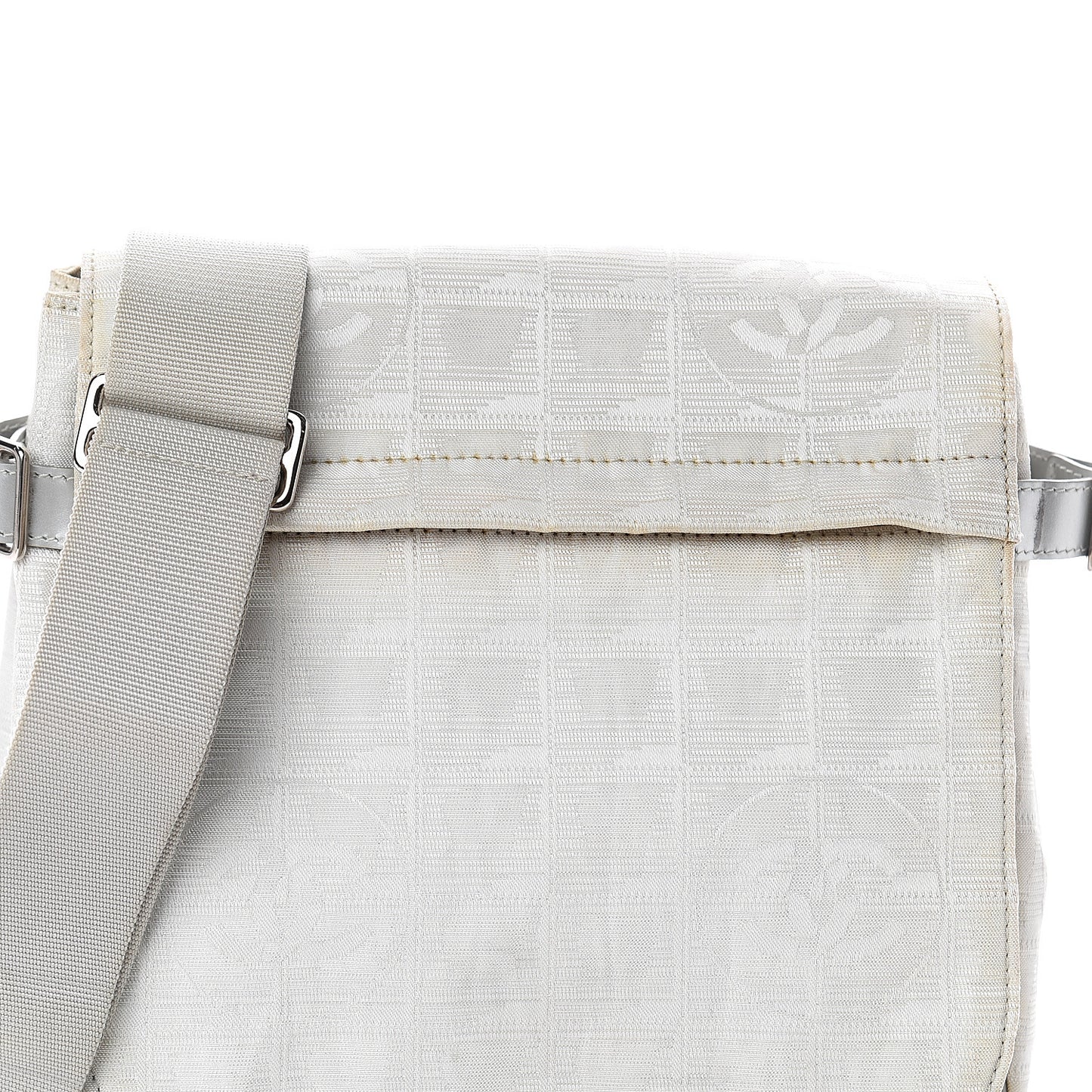 Nylon Travel Crossbody Messenger White