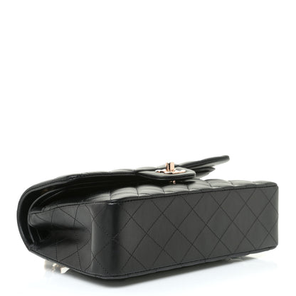 Chanel Lambskin Quilted Small Double Flap Black 4 of 10