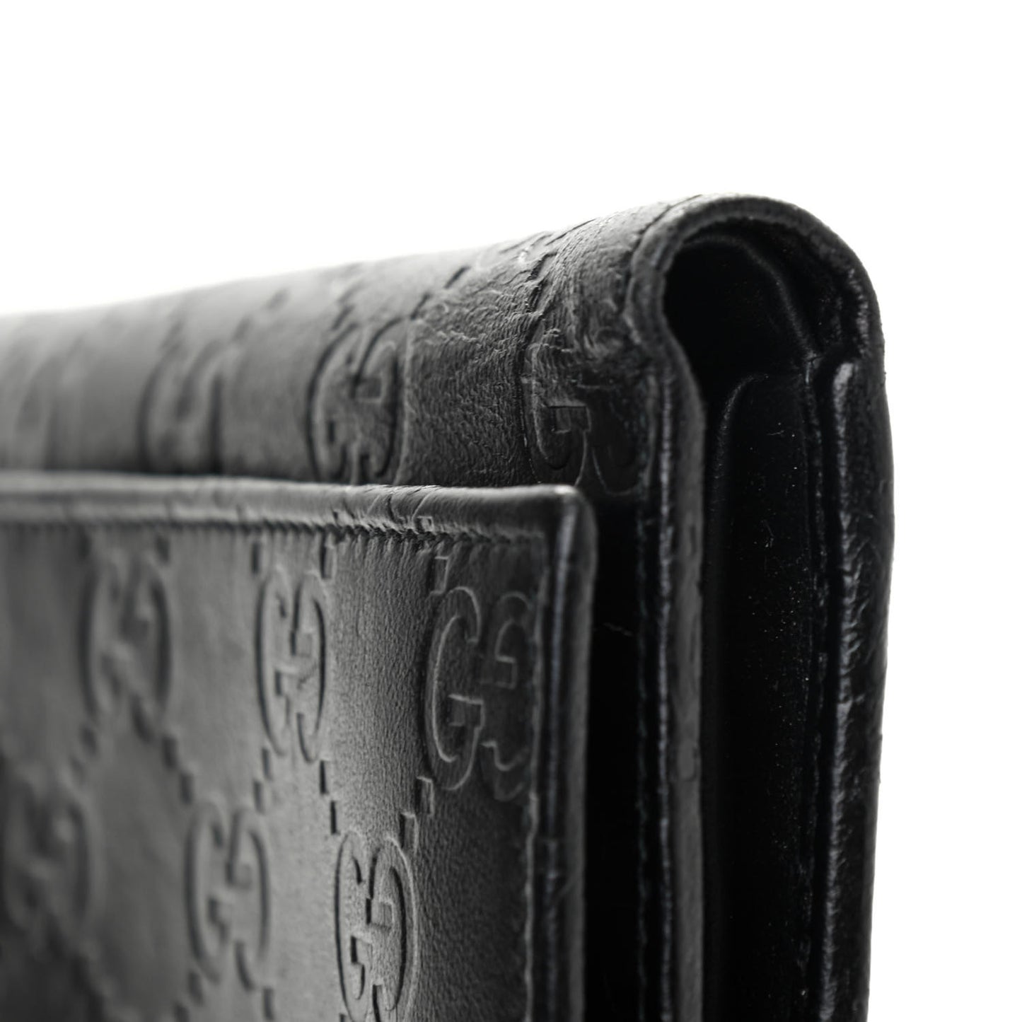 Guccissima Continental Flap Wallet Black