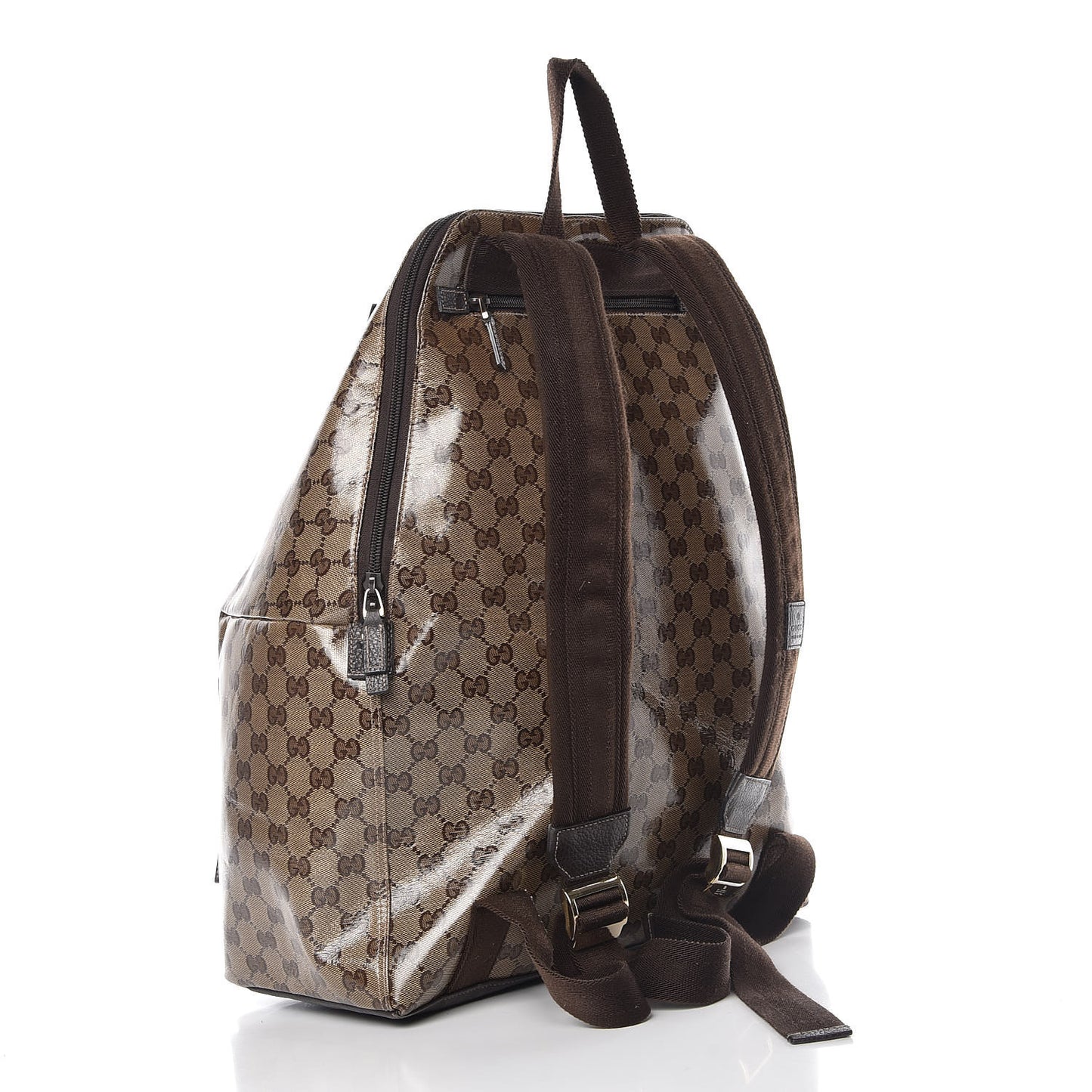 Crystal Monogram Backpack Dark Brown