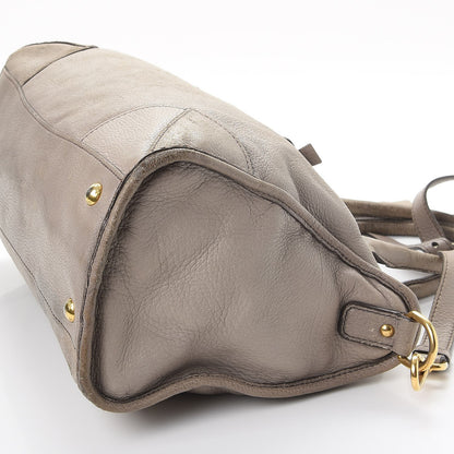 Prada Cervo Deerskin East West Top Handle Bag Pomice 28 of 28
