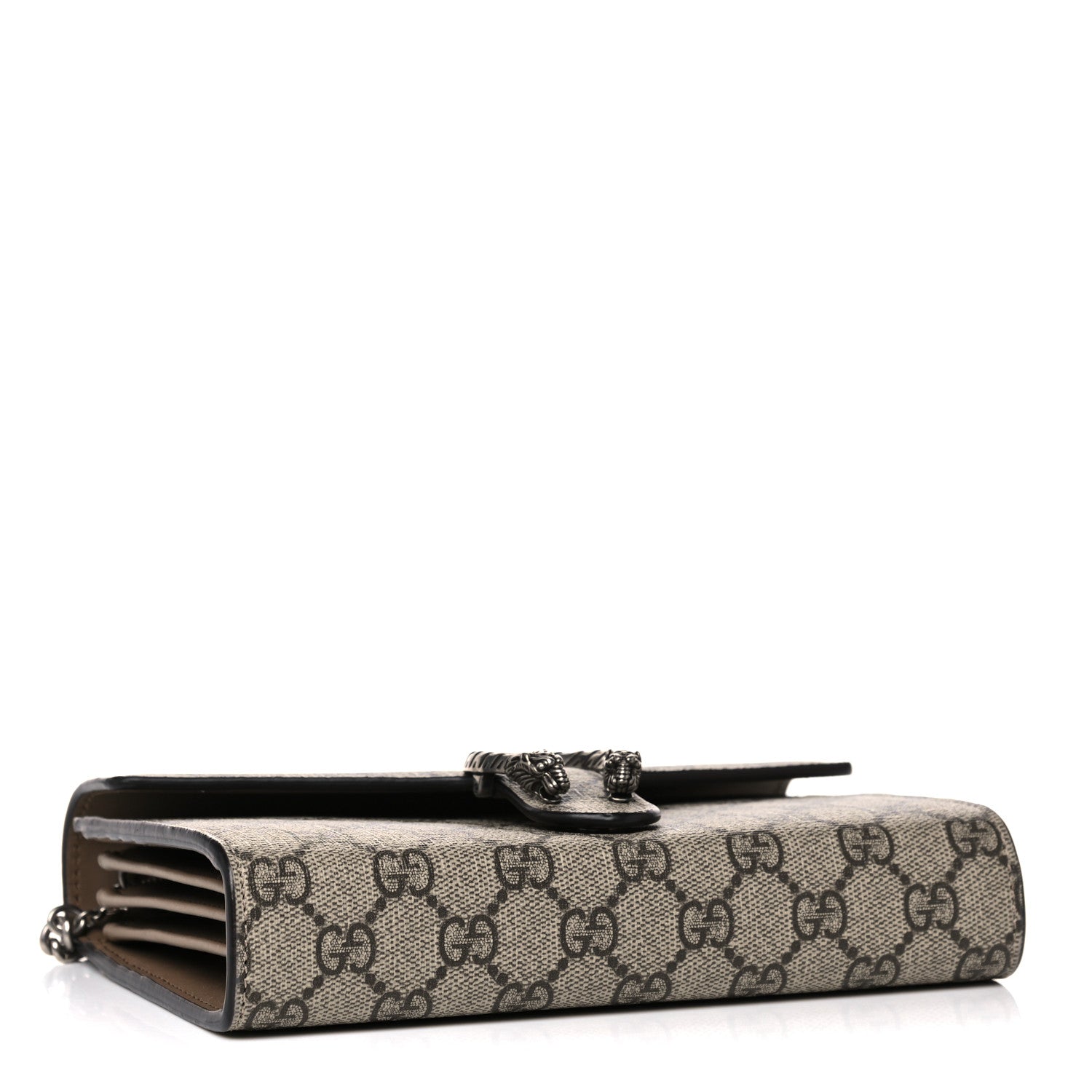 Gucci GG Supreme Monogram Mini Dionysus Chain Wallet Beige Taupe 4 of 13