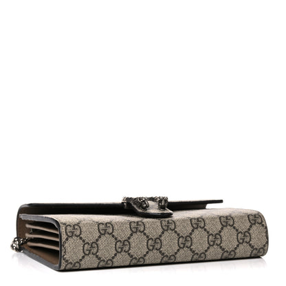 Gucci GG Supreme Monogram Mini Dionysus Chain Wallet Beige Taupe 4 of 13