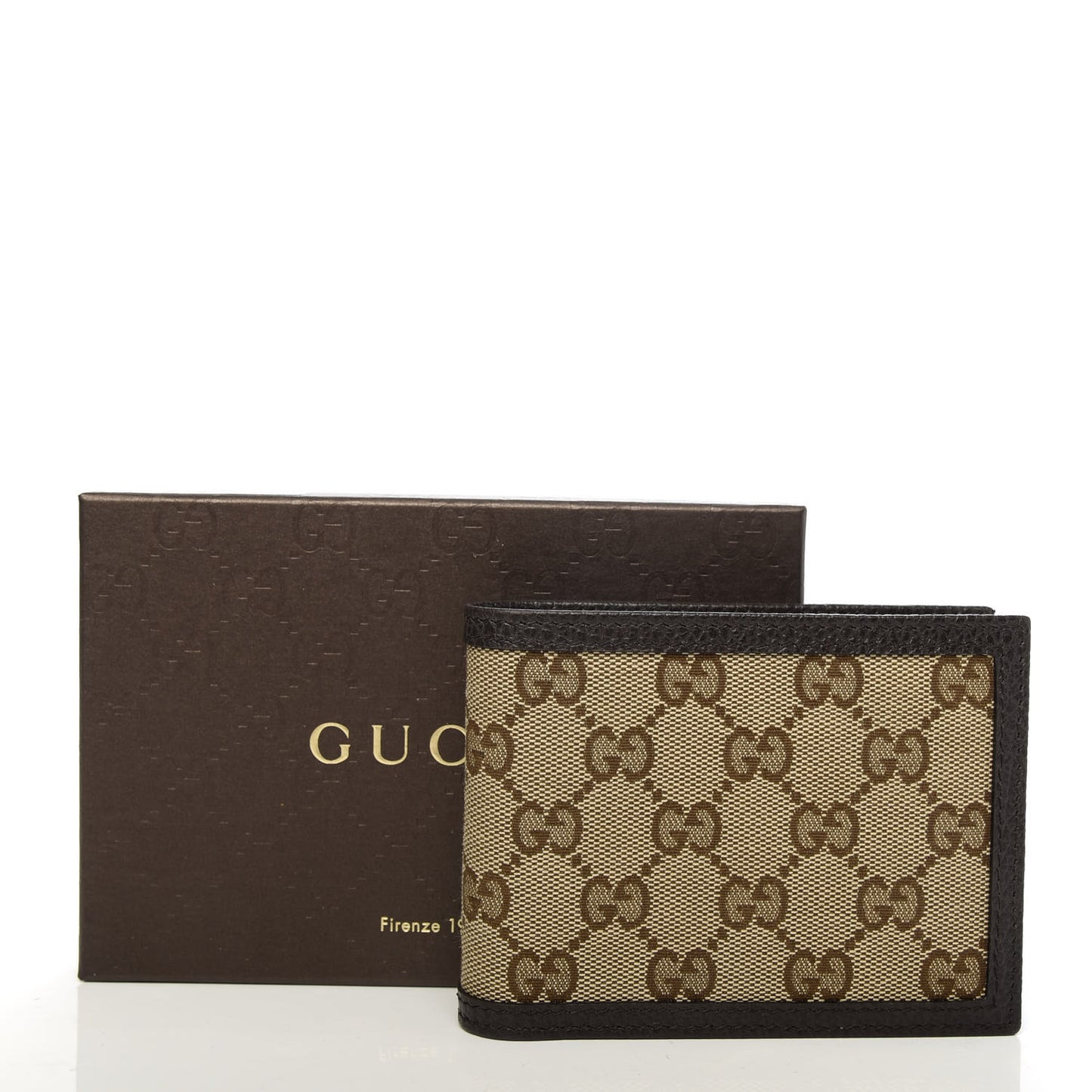 Monogram Bi-Fold Wallet Dark Brown