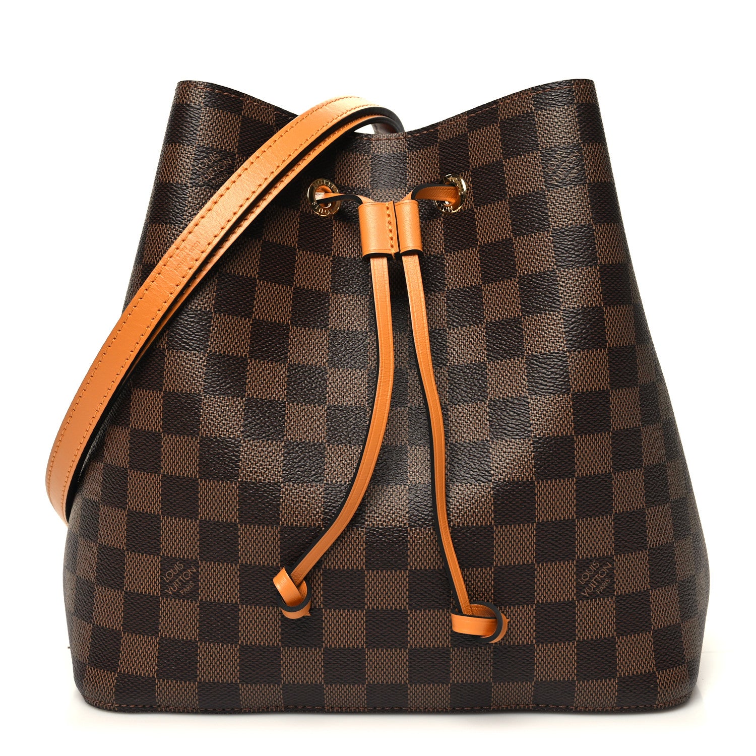 Louis Vuitton Damier Ebene Neonoe MM Safran 1 of 12