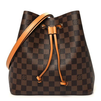 Louis Vuitton Damier Ebene Neonoe MM Safran 1 of 12
