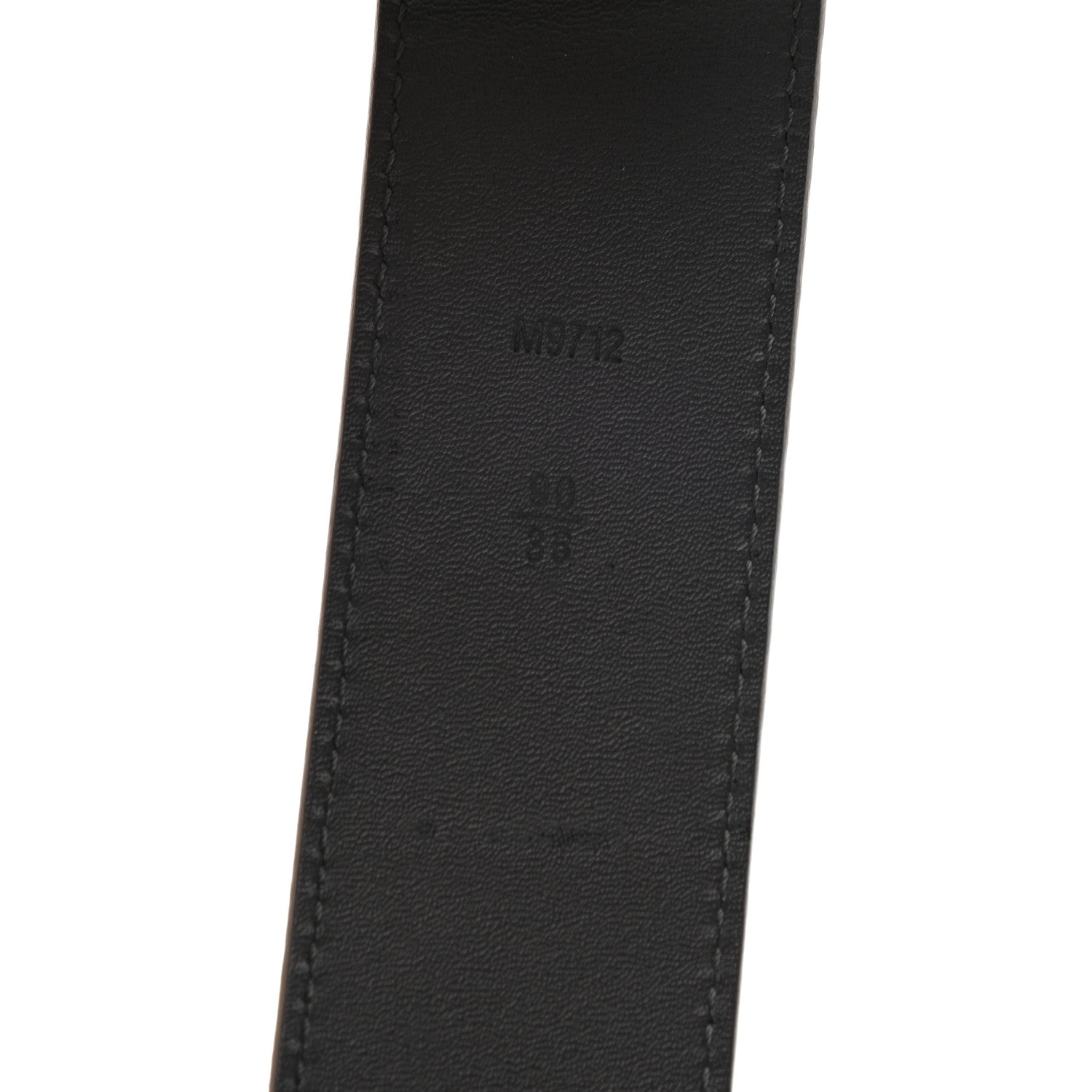 Louis Vuitton Suede Calfskin Mini Damier 40mm LV Initiales Belt 90 36 Grey 4 of 8