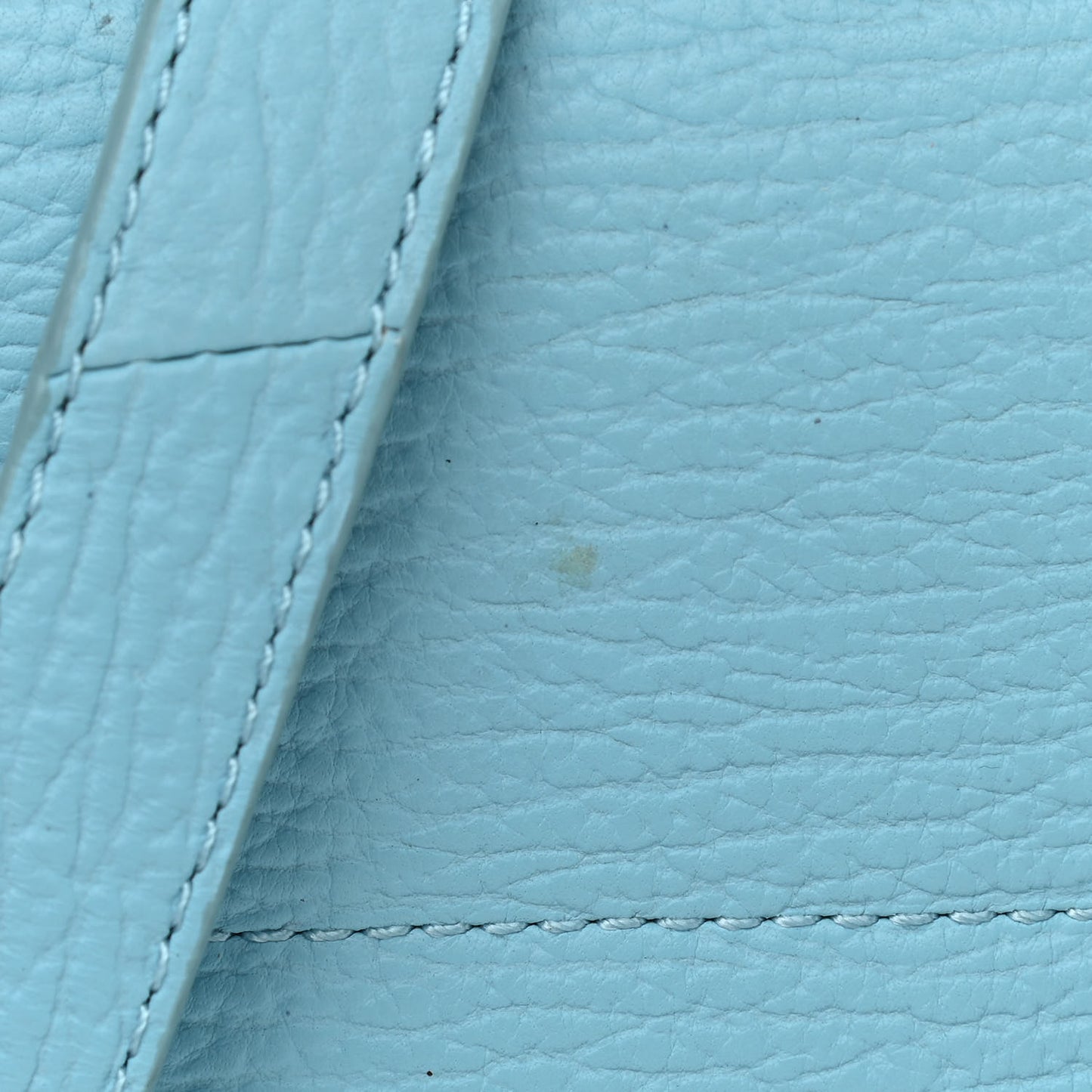 Textured Calfskin Mini Pashli Messenger Light Blue