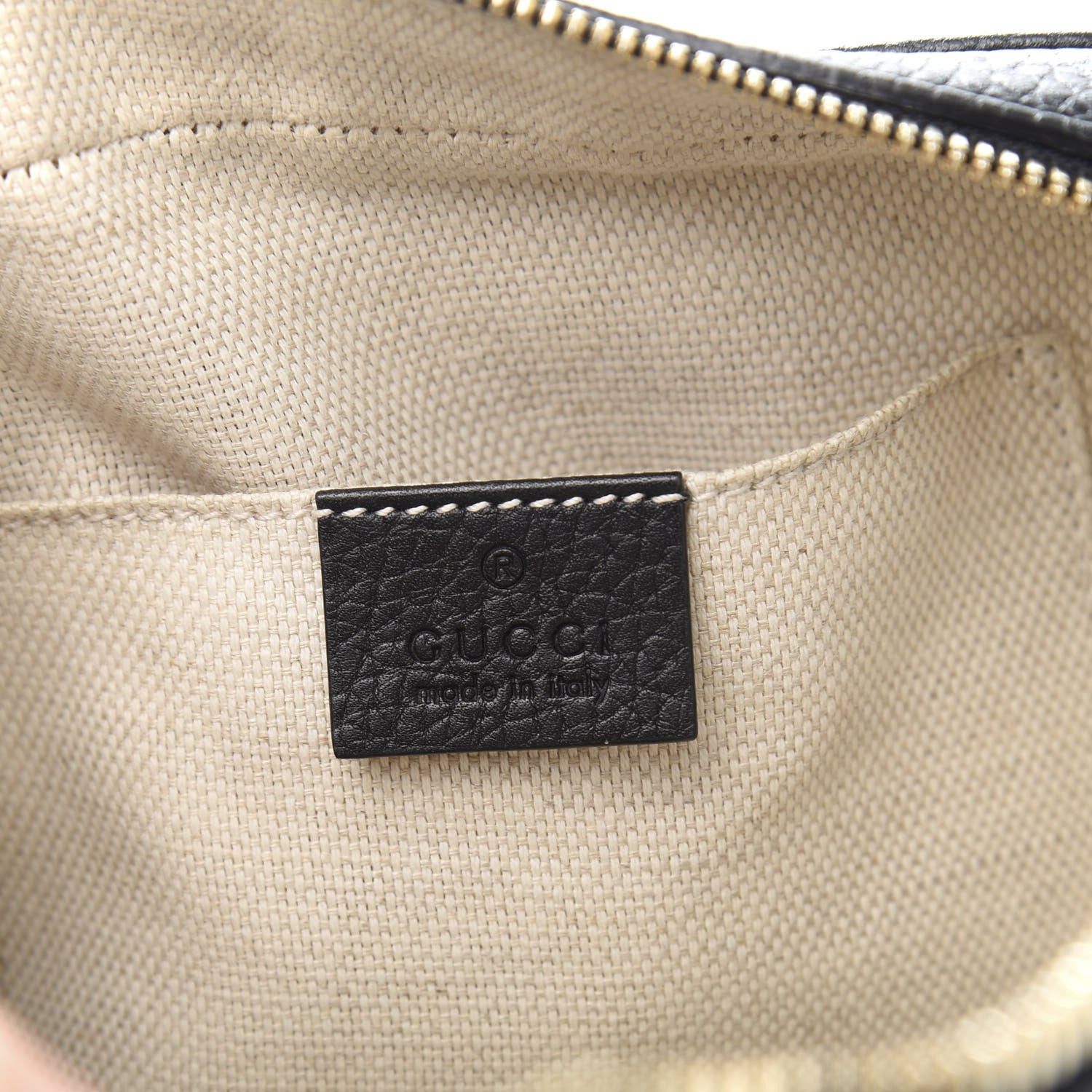 Gucci Pebbled Calfskin Small Soho Disco Bag Black 6 of 12