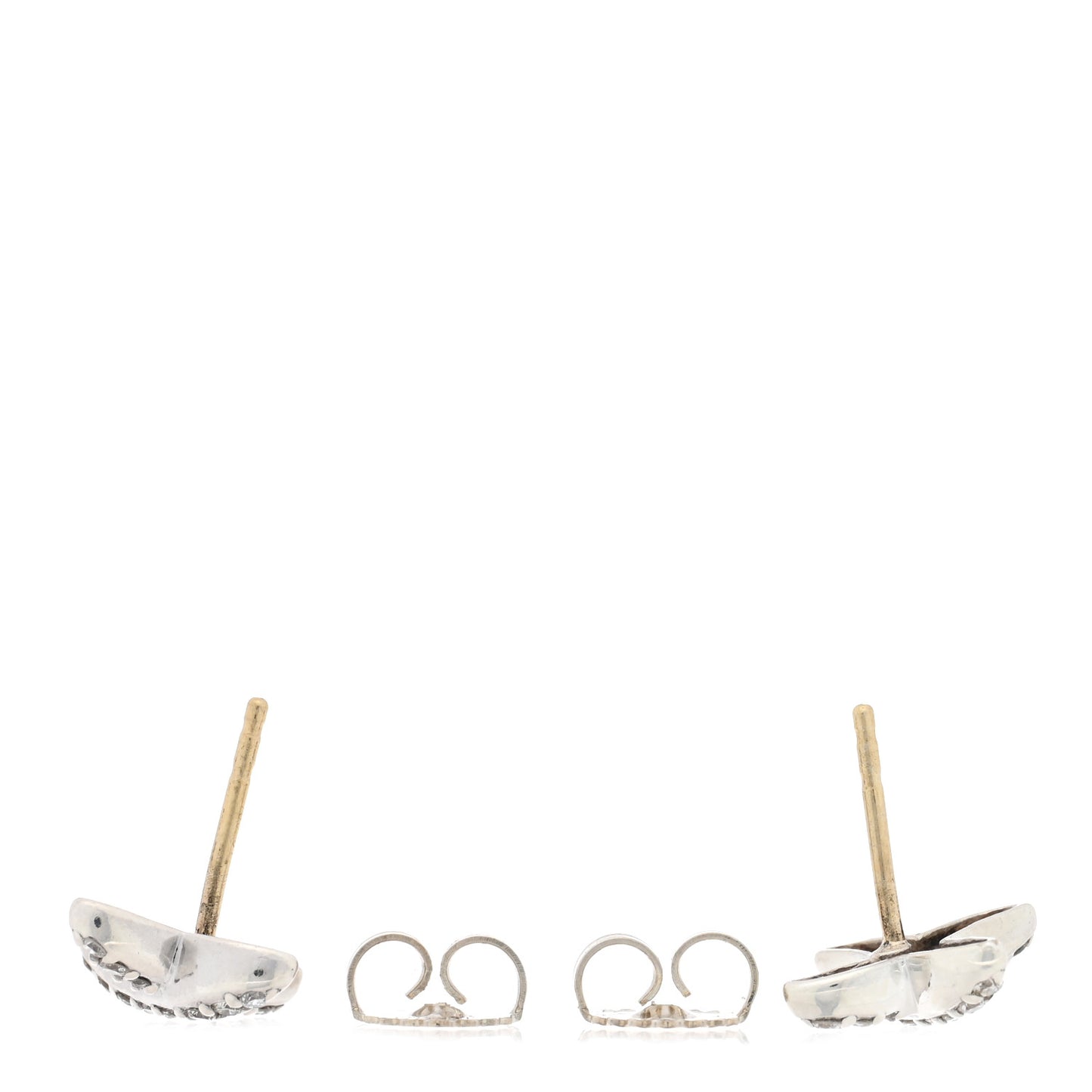 Sterling Silver Diamond X Stud Earrings