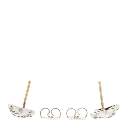 David Yurman Sterling Silver Diamond X Stud Earrings 3 of 4