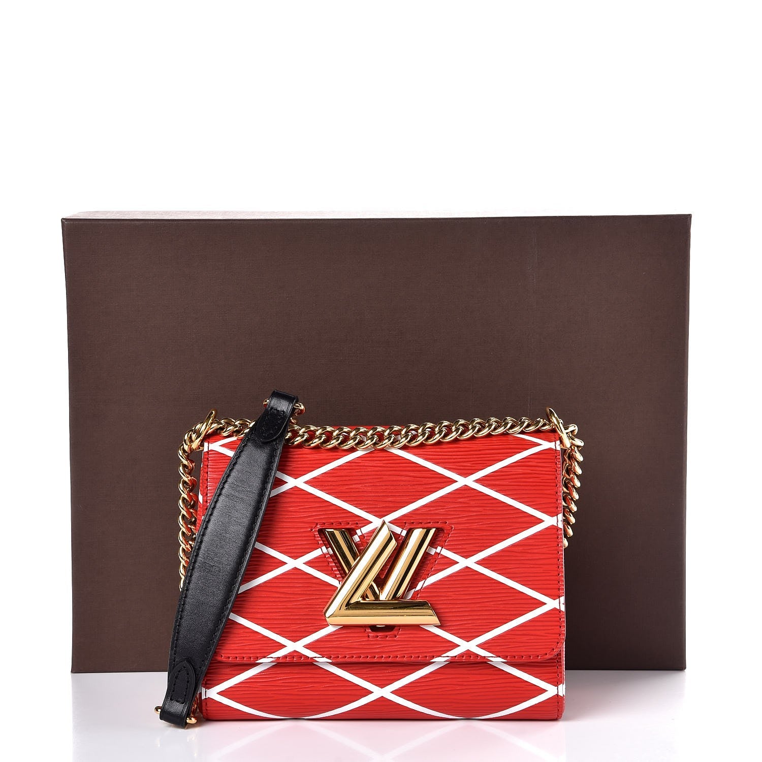 Louis Vuitton Epi Malletage Twist Shoulder Bag PM Rouge 8 of 8