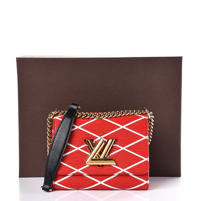 Louis Vuitton Epi Malletage Twist Shoulder Bag PM Rouge 8 of 8