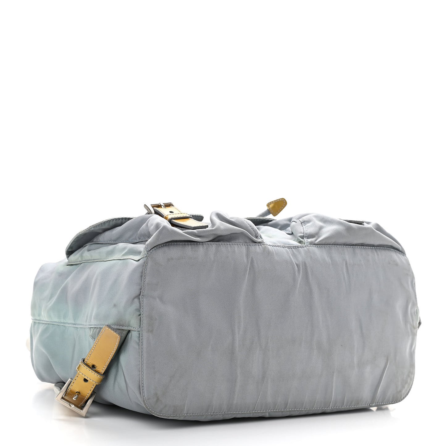 Nylon Vela Patent Backpack Argento
